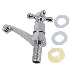 Bathroom Sink Faucets Faucet Wash Basin Tap Zinc Alloy Plated Quick Open Single Cold Water Accessories