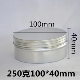 Storage Bottles 250ml 250g Large Capacity Hair Mask Metal Cosmetic Face Cream Screw Thread Lids Aluminum Jars Decorations Containers