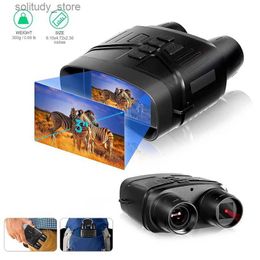 Hunting Trail Cameras High definition video 3-inch screen 850nm 7-speed infrared 5X zoom digital binocular camera capturing photos pocket night Q240321