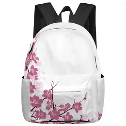 Backpack Flowers Petals Lace Branches Spring Student School Bags Laptop Custom For Men Women Female Travel Mochila