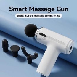 Massage Gun Booster AI Smart Mini Massage Gun Portable Percussion Electric Massager for Neck Relief Body Fitness 240321