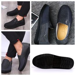 Shoes GAI sneaker sport Cloth Shoes Men Single Business Lows Tops Shoes Casual Soft Sole Slippers Flats sole Men Shoes Black comfort soft big sizes 38-50