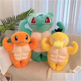 Stuffed Plush Animals Wholesale Cute Muscle Animal P Toys Childrens Games Playmate Room Decor Sofa Throw Pillows Holiday Gifts Drop De Ot0Ya