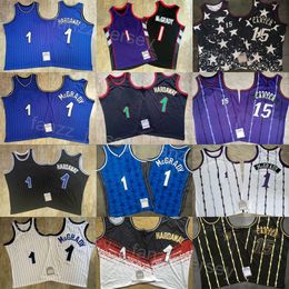 Basketball 2001 2003 Retro Vince Carter Jerseys 15 Vintage Penny Hardaway Tracy McGrady 1 Throwback 1993 1994 1995 1998 1999 2000 Stitched Shirt High Quality