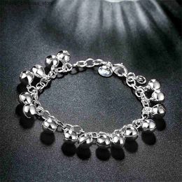 Charm Bracelets 925 sterling silver luxury brand design Bell womens fashionable wedding engagement Jewellery Q240321