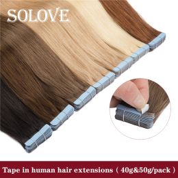 Extensions Straight Tape In Human Hair Extensions Machine Brazilan Remy Natural Seamless Skin Weft Hair Tape On 2g/pc 2.5g/pc 1226inch