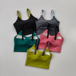 Bras Sexy Solid Women Sports Bra Fixed integrated Cup Gym Tops Fitness Yoga Underwear Running Tops Sport Push Up bralette Female