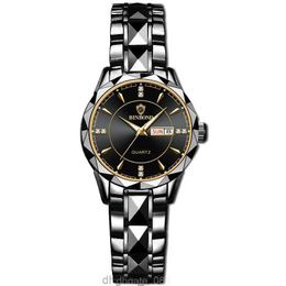 Binbang Watch New Fashion Mens Watch Mens Waterproof Tungsten Steel Calendar Quartz Wrist Watch Shake Sound Explosive Cross border Issuing C16