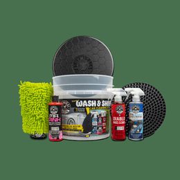Chemical Guys Professional Wash & Shine Car Cleaning Kit (7 Essential Products)