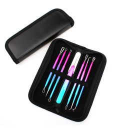 Removers 7pcs/set Stainless Steel Blackhead Acne Needles Tweezers Pimple Blemish Treatments Extractor Remover Face Skin Care Kit 40#718