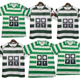 01 02 03 04 Lisboa retro soccer jerseys ronaldo Marius Niculae Joao Pinto Lisbon C.RONALDO Classic Vintage football shirts tops Sporting CP