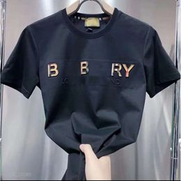 Bury T Shirt Paris Mens T-Shirts Designer Tee Luxury Flocking Letter Classic Fashion Green Womens Short Sleeve Casual Cotton 90