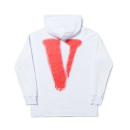 VLONE Hoodie New Cotton Lycra Fabric Men's And Women's Reflective luminous Long Sleeved Casual Classic Fashion Trend Men's Hoodie US SIZE S-XL 6839