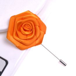 Pins, Brooches Mens Lapel Pins Handmade Rose Flower Boutonniere Stick For Man Suits Jewellery Accessories Drop Delivery Dhcxh