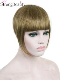 Bangs Bangs Strong Beauty Synthetic Women Short Blonde Brown Black Gold Front Neat Hair Bangs Clip in Hair Piece Fringe