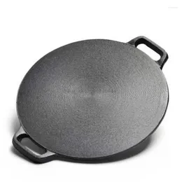 Pans Chinese Retro Multigrain Pancake Pan Household Uncoated Thickened Frying Pot Without Lid General Design Of Gas Induction