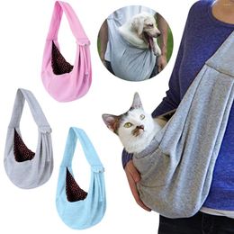 Dog Carrier Pet Hand Free Sling Adjustable Padded Strap Tote Bag Breathable Cotton For Cat Puppy Supply Decoration