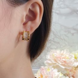 Gold Stud Jewelry for Women Earrings Party Wedding Anniversary Gift Designer Jewelry Orecchini