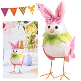 Party Decoration Easter Cartoon Bird Dolls Creative Ear Ornament Cute Animals Toy Gifts For Boys Girls