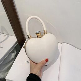 Shoulder Bags Women's Bag 2024 Trend Evening Love Heart Design Tote For Women Crossbody Stylish Luxury Handbags