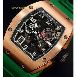 RM Watch Moissanite Watch Montre RM010 Rose Gold Le Mans Limited Edition Fashion Leisure Business Sports Machinery Wristwatch