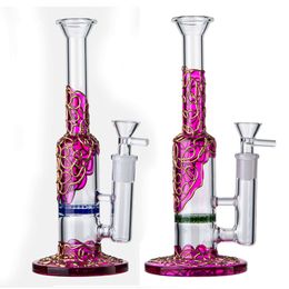 Glass Bong Hockahs Water Pipe Recyler Dab Rigs and Perc Oil Dab Rigs 14mm Female Joint Percolator WP533