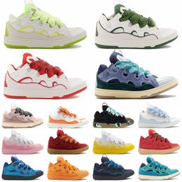 Casual Shoes Luxury Lanvinics Leather Curb women Sneakers designer shoes Extraordinary Calfskin Rubber Nappa Platformsole Lanvinlities Mens Trainers shoes