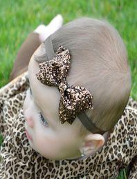 Bow Sequins Hair Band for Girls Bling Bowknot Hair Accessories Hair Hoop Headband Baby 03T Perimeter 15inch3784070