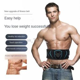 Slimming Belt Muscle Stimulation Coach USB Electric Abs Carbon Powder Abdominal Vibration Band for Waist and Abdominal Weight Loss 240322