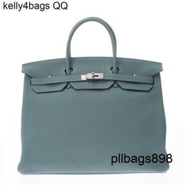 Totes Handbag 40cm Bag Hac 40 Handmade Top Quality Togo Leather Quality Genuine Large Handbag Full Handsewn with Logo Sliver Hardware qq L8SJ