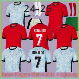 24 25 Portuguesa Portugal Soccer Jerseys RUBEN RONALDO Portugieser 2024 Euro Portuguese Football Shirt Men Kids Kit Sets World Cup Team Portugals Tops Thailand