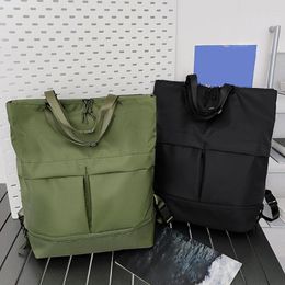 Backpack Unisex Trend Lightweight Women&Men Leisure Handbag Large Capacity Solid Colour Multifunctional Versatile Outdoor Bag