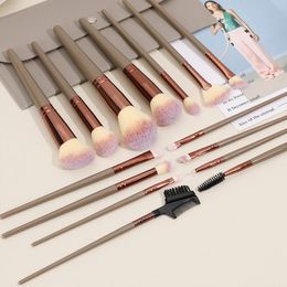 Brand high quality makeup brush 15 sets of eyeshadow foundation Female makeup brush eyeshadow blush powder mixed beauty soft hair cosmetics tools wholesale