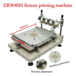 SMT Manual Silk Screen Printing Station High Precision Manual Solder Paste Printing Machine ZB3040H Print Size 250x400mm