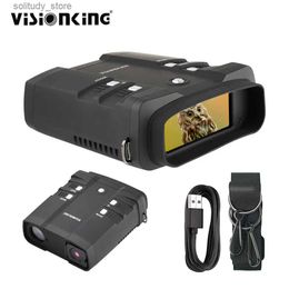 Hunting Trail Cameras Visual digital night vision diode device 1080P 5W infrared night vision camera recorder with a total darkness of 300 meters for hunting Q240321