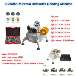 End Milling Cutter Sharpening 3-25MM Universal Grinder Automatic Grinding Machine 6000rpm for 2/3/4 Blade 220V