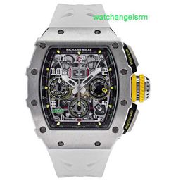 Racing Mechanical Wristwatch RM Wrist Watch RM11-03 Titanium Automatic Watch Flyback Timer Wristwatch rm11-03 Men's Watch X9