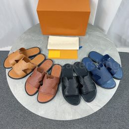 Designer Slippers Men Slippers Fashion Slides Summer Pillow Sandal Printing Cotton Mule Classic Mules 38-46