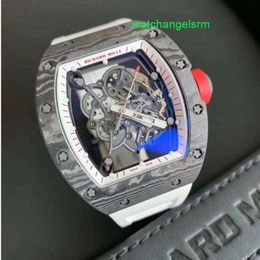 RM Watch Movement Watch Nice Watch RM055 Japan Limited Edition Carbon Fibre Men's Fashion Leisure Business Sports Machinery Chronograph