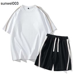 Designer Summer Suit Cool T-shirt Shorts Two-piece Breathable New Ice Silk Products Listed Explosions. Kbn6