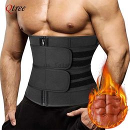 Slimming Belt Mens waist training tight corset sauna sweat abdominal trimming exercise belt compressed body shape girl fitness weight loss 240321