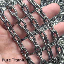 Chains TA1 Pure Titanium Handmade Diy Chain Bracelet Necklace Ti Lock Dog Outdoor Non-Slip Strip Drying Clothes Swing