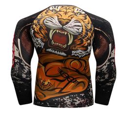 Men039s TShirts Customise Specific Fabric Full Printing Fitness Long Sleeves Rash Guard Fashion Gym T Shirt1905932