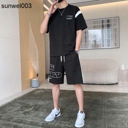 Designer Summer Suit Cool T-shirt Shorts Two-piece Breathable New Ice Silk Products Listed Explosions. 0oyo
