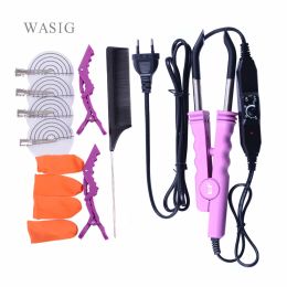 Connectors 1 Set Professional Variable Adjustable Heat Control FLAT PLATE Fusion Hair Extension Keratin Bonding Salon Tool Heat Iron Wand