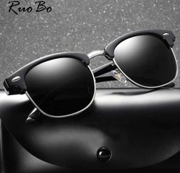 Sunglasses RUOBO Classic Polarized Sunglasses for Men and Women Drivers Mirrors Mirror Lenses Sunglass Goggles UV400 Gafas De SolC24320