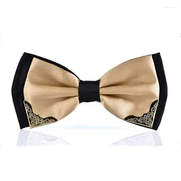 Bow Ties Fashion Men'S Formal Dress Wedding Bowties For Men Women Leisure Metal Bling Neck Wear Butterfly Bowknot Banquet Cravat