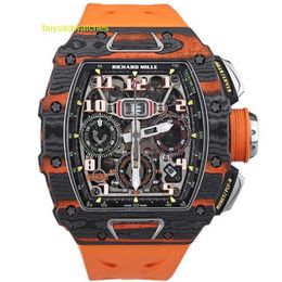 Moissanite Pilot Wristwatch RM Wrist Watch RM11-03 Mclaren Coloured Carbon+side Ntpt Material Full Hollow Set