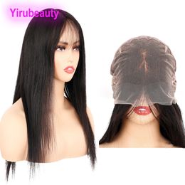 Brazilian Human Hair HD Full Lace Wig 16-26inch Silky Straight 150% Density 180% Hair Wigs Free Part Natural Color