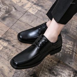 Casual Shoes Luxury Comfortable Slip-On Loafers Men's Patent Leather Wedding Dress Black Large Size 48